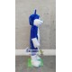 Husky Mascot Costume Deluxe Long Fur Blue