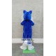 Husky Mascot Costume Deluxe Long Fur Blue