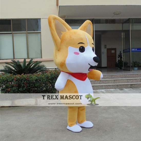 Husky dog mascot costume