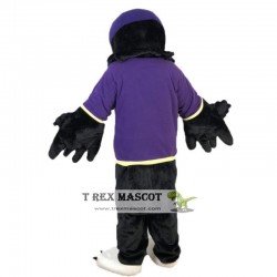 Purple Vest Sport Eagle Mascot Costume Adult