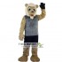 Sport Beige Lion Mascot Costume Adult