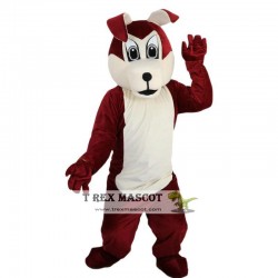 Brown Wolf Dog Mascot Costume Adult