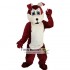 Brown Wolf Dog Mascot Costume Adult