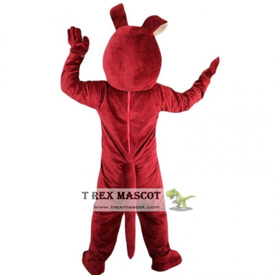 Brown Wolf Dog Mascot Costume Adult