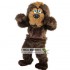 Brown Long Hairy Dog Mascot Costume Adult