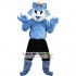 Blue Wolf Mascot Costume Adult