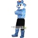 Blue Wolf Mascot Costume Adult