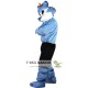 Blue Wolf Mascot Costume Adult