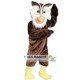 Brown Owl Mascot Costume Adult