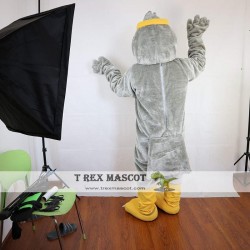 Ggrey Eagle Mascot Costume Adult