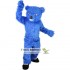 Blue Long Hairy Bear Mascot Costume Adult