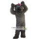 Grey Cat Mascot Costume Adult