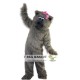 Grey Cat Mascot Costume Adult