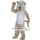 Beige Lion Beard Moustache Mascot Costume Adult