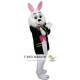 Mr. White Bunny Rabbit Mascot Costume Adult