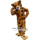 Yellow Brown Leopard Mascot Costume Adult