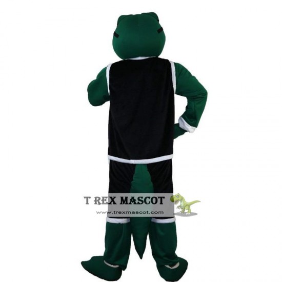 Sport Green Crocodile Mascot Costume Adult