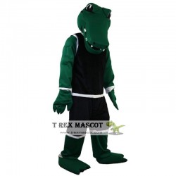 Sport Green Crocodile Mascot Costume Adult