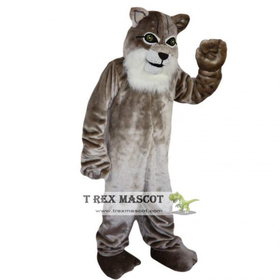 Grey Cat Mascot Costume Adult