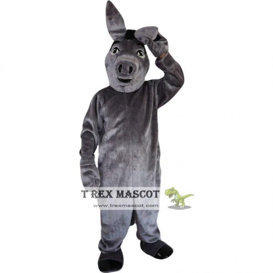 Grey Donkey Mascot Costume Adult