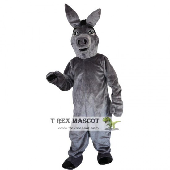 Grey Donkey Mascot Costume Adult