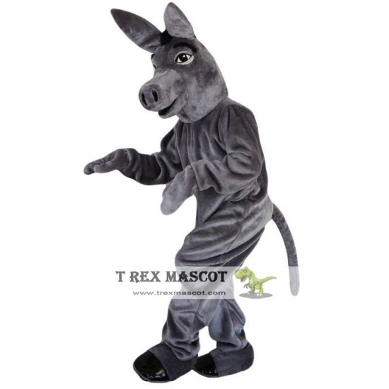 Grey Donkey Mascot Costume Adult