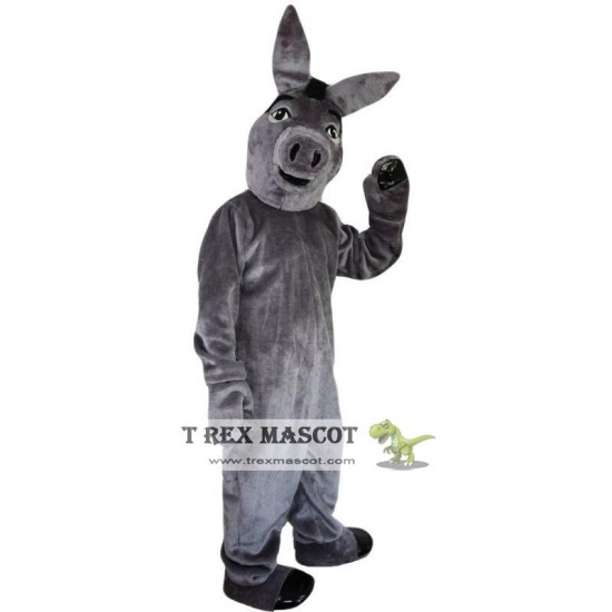 Grey Donkey Mascot Costume Adult