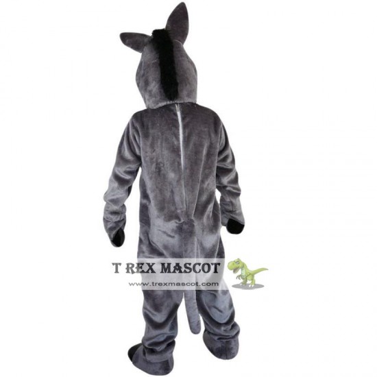 Grey Donkey Mascot Costume Adult