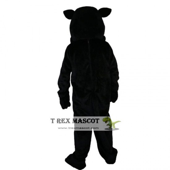 Black Felis Silvestris Cat Mascot Costume Adult