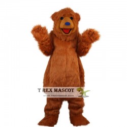 Brown Bear Mascot Costume Adult