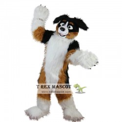 Fox Dog Husky Long Hairy Cartoon Mascot Costume