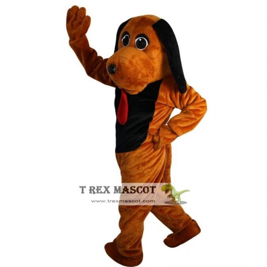 Brown Dog Mascot Costume Adult