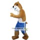 Yellow Ferret Skunk Mascot Costume Adult