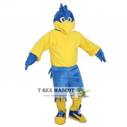 Blue Sports Eagle Mascot Costume Adult