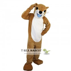 Brown Weasel Marten Ermine Mink Mascot Costume