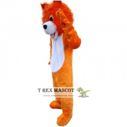 Orange Lion Mascot Costume Adult