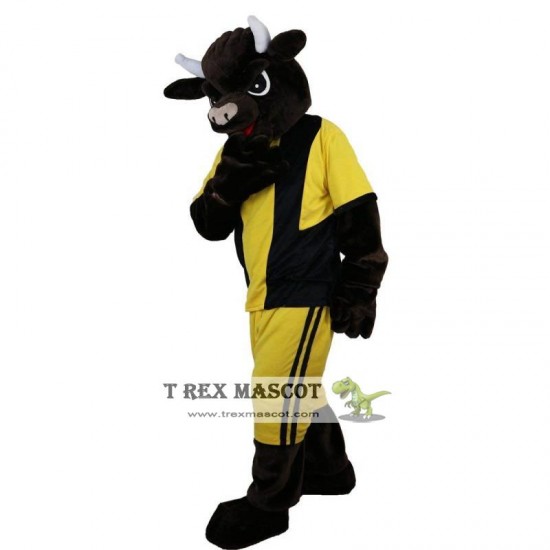 Sport Cow Bull Mascot Costume Adult