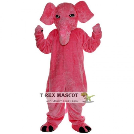 Pink Elephant Mascot Costume Adult