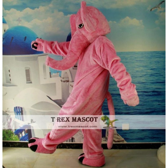 Pink Elephant Mascot Costume Adult