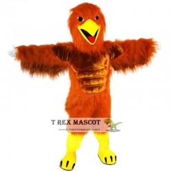 Red Brown Eagle Mascot Costume Adult