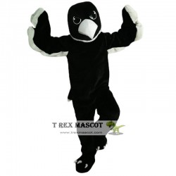 Black White Eagle Mascot Costume Adult