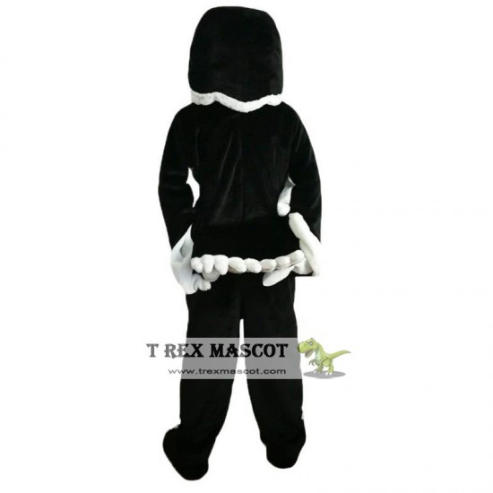 Black White Eagle Mascot Costume Adult