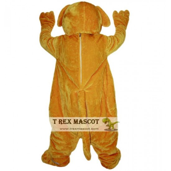 Yellow Dog Mascot Costume Adult