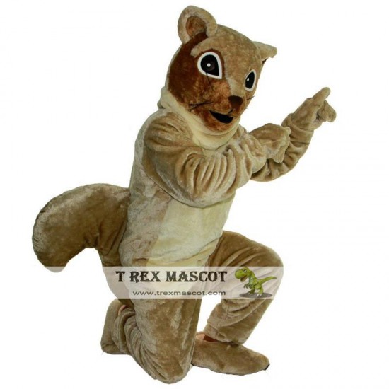 Brown Squirrel Mascot Costume Adult