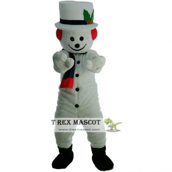 Snowman Policeman Christmas Mascot Costume