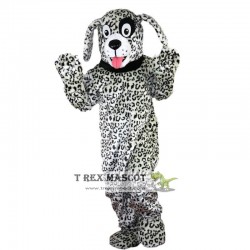 Black And White Dalmatian Dog Mascot Costume Adult