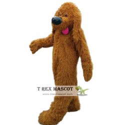 Brown Poodle Dog Mascot Costume