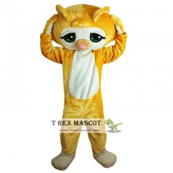 Yellow Cat Mascot Costume