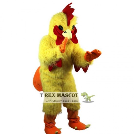 Yellow Cock Mascot Costume Adult