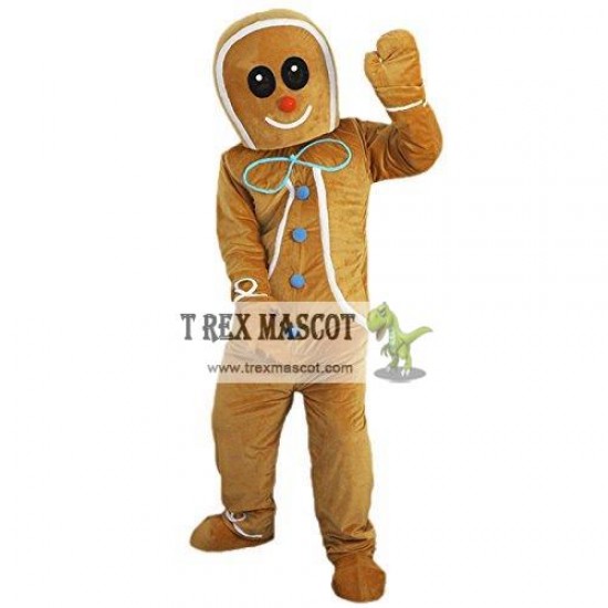 Gingerbread Man Mascot Costume